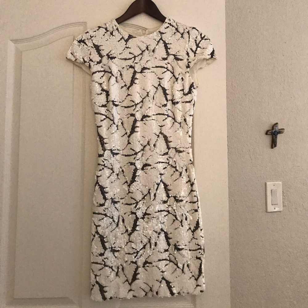 White Sequin Dress